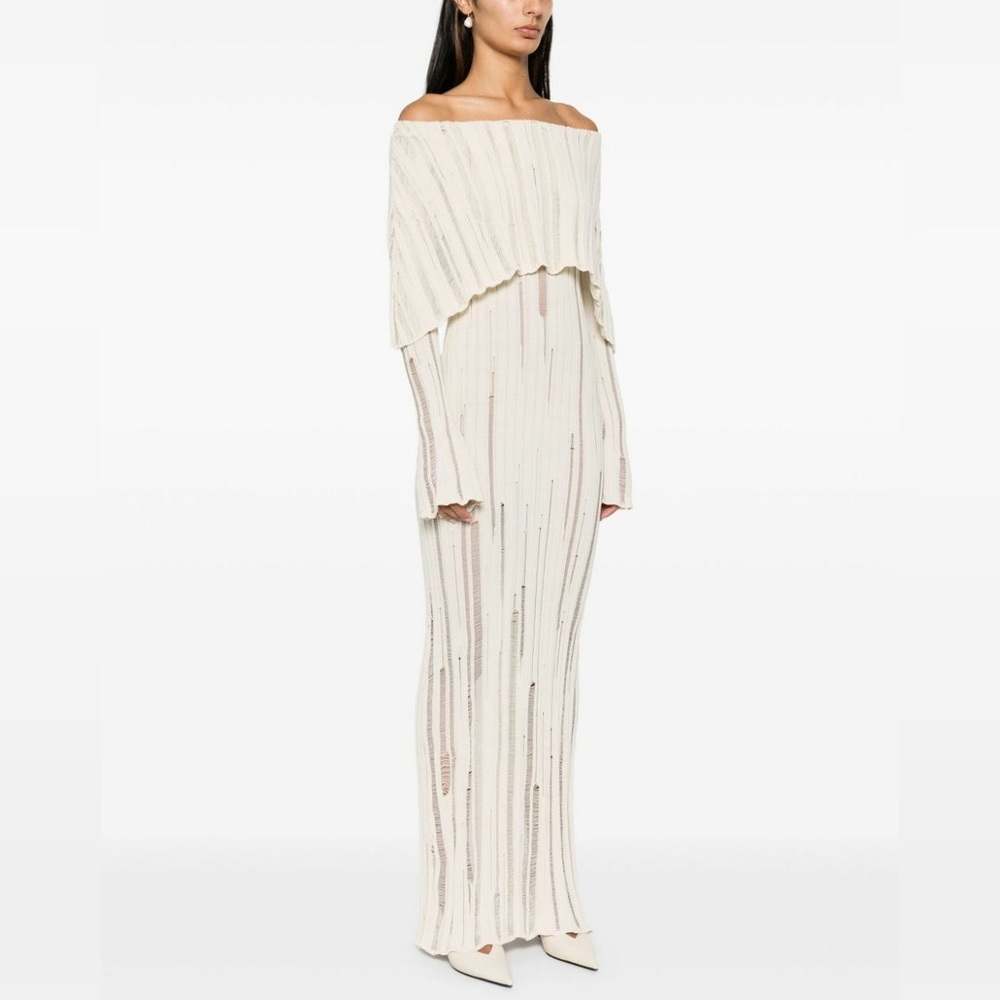 NWT Aya Muse Pasi Dress in Neutral Off White Size Medium